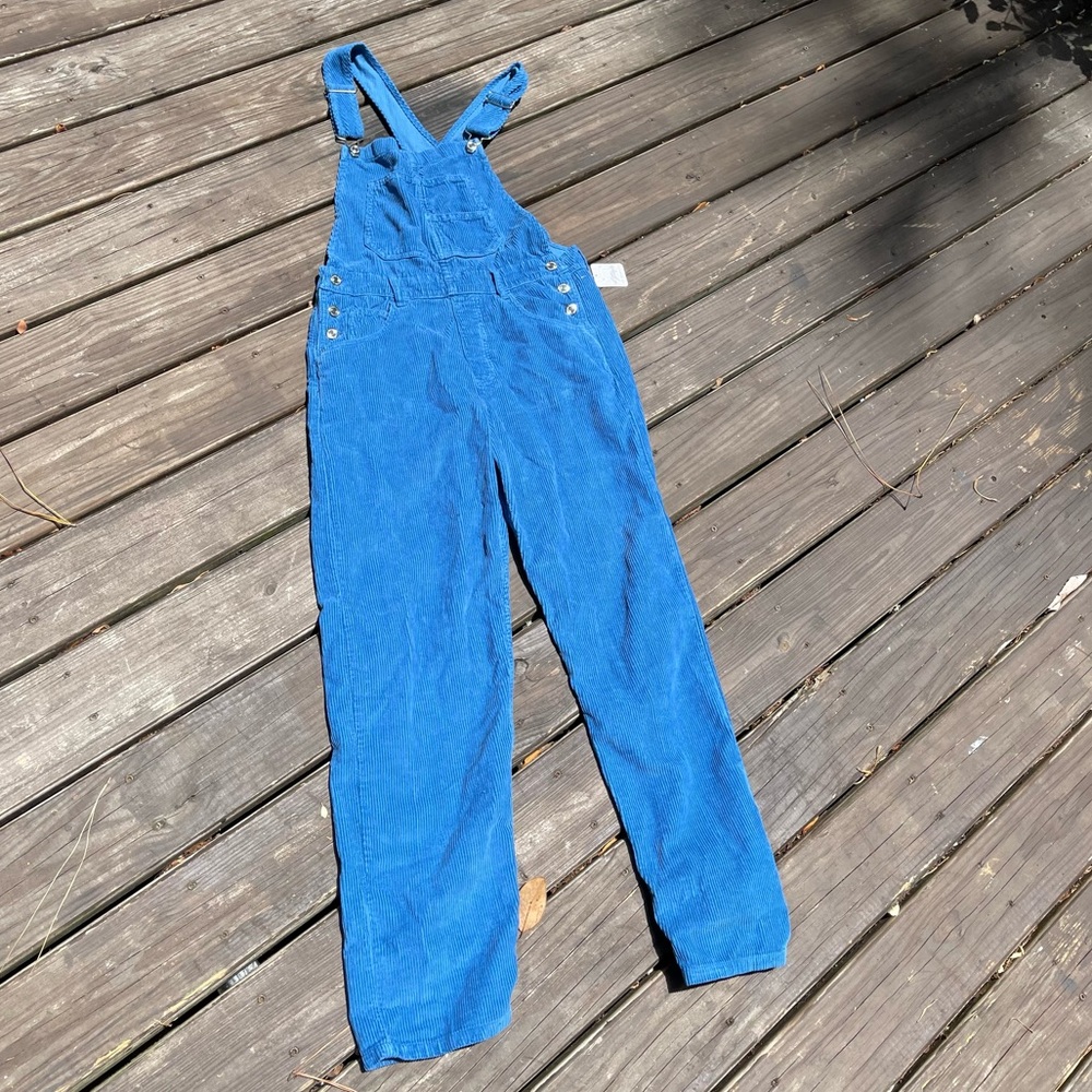 Free People Ziggy Overalls in Blue